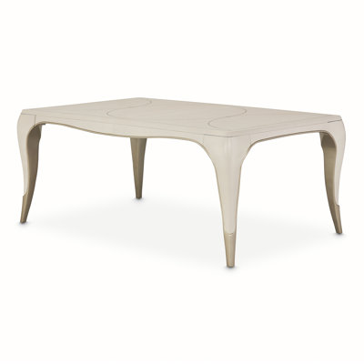 London Place Rectangular Extendable Dining Table - Creamy Pearl