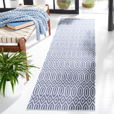 Tapis géométrique en coton Martha Stewart