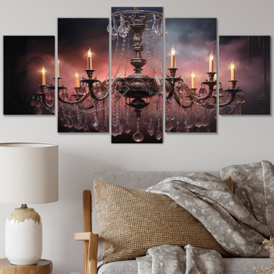 Ensemble de 5 décorations murales 5 lustres