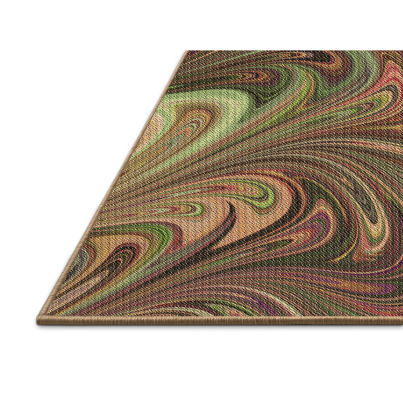 Abstract Indoor Rug, Rectangle 2' x 3'
