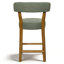 Tabouret de bar 26 po à hauteur de comptoir avec structure en bois massif-379019871-379019872