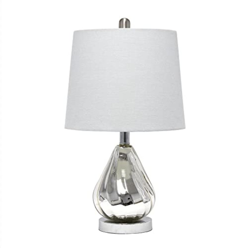 Tarkan   Glass Table Lamp, Gray