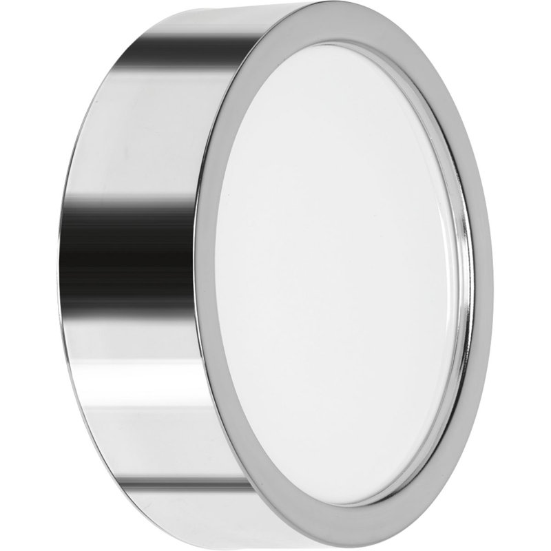 Nitesh Acrylic LED Flush Mount, Polished Chrome, 2.5" H x 9" W x 9" D