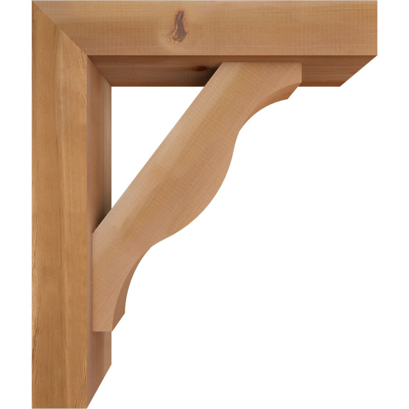 Support Funston Block avec support décalé, 26 x 22, Cèdre rouge occidental de l 5 1/2 po (lisse)