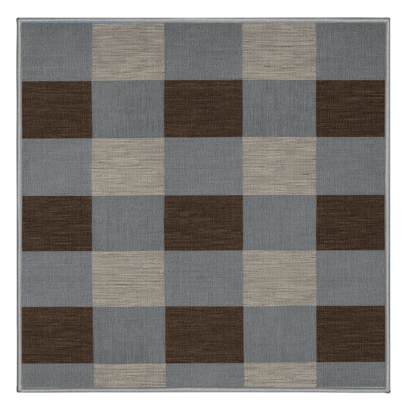 Tapis botanique brun lavable à la machine, Tapis de couloir 2 pi x 4 pi