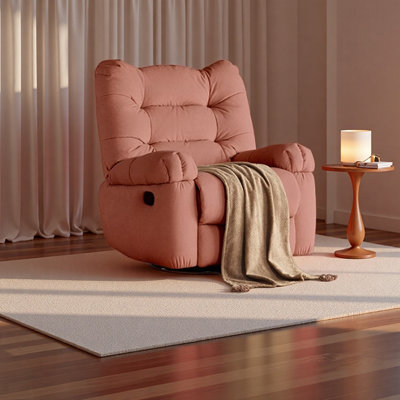 Élégant fauteuil inclinable capitonné avec pivot