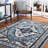 Evanoff 261 Area Rug In Blue Green / Ivory-602305693