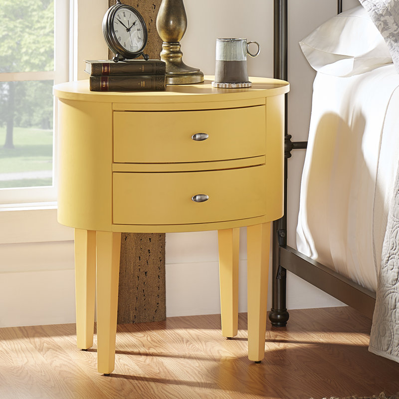 Zaheed 2 - Drawer End Table, Yellow