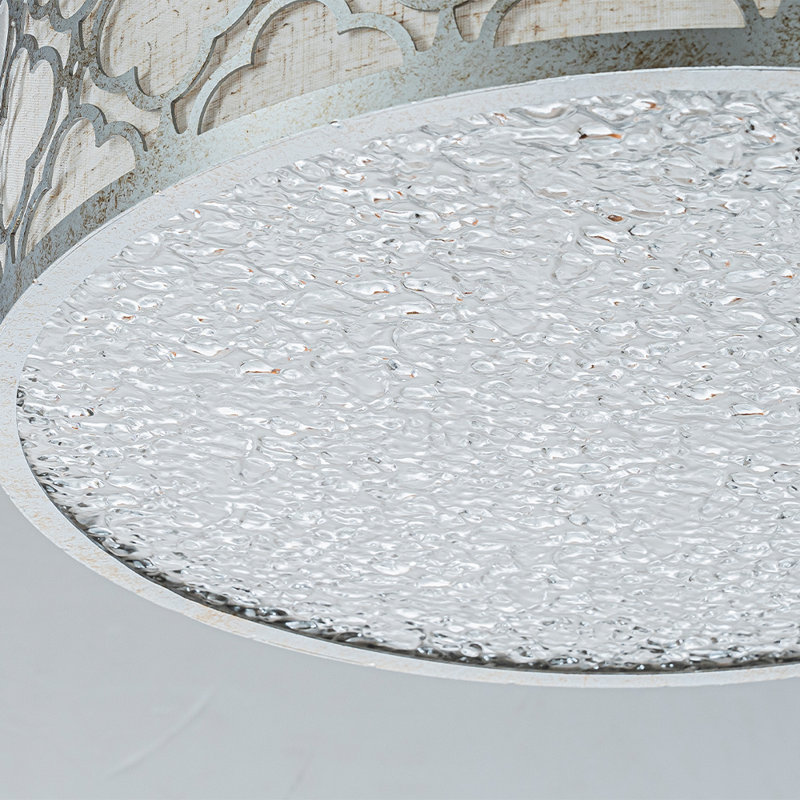 Lustre 3 pièces en lin classique rétro argenté mat 3/15 de 16 po / 22 po pour la salle à manger, la chambre à coucher ou le salon