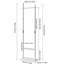 Solid Wood Freestanding 5 - Hook Coat Rack With 5 Hooks-120880385