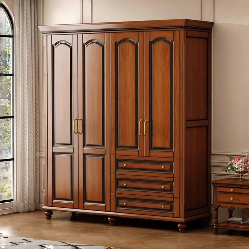 Garde-robe de luxe rétro American Light Brown