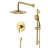 SUMERAIN Rain Bathroom Complete Shower System with 3 Setting Spray Handheld Shower, Shower Faucet Set with Slide Bar-113055989