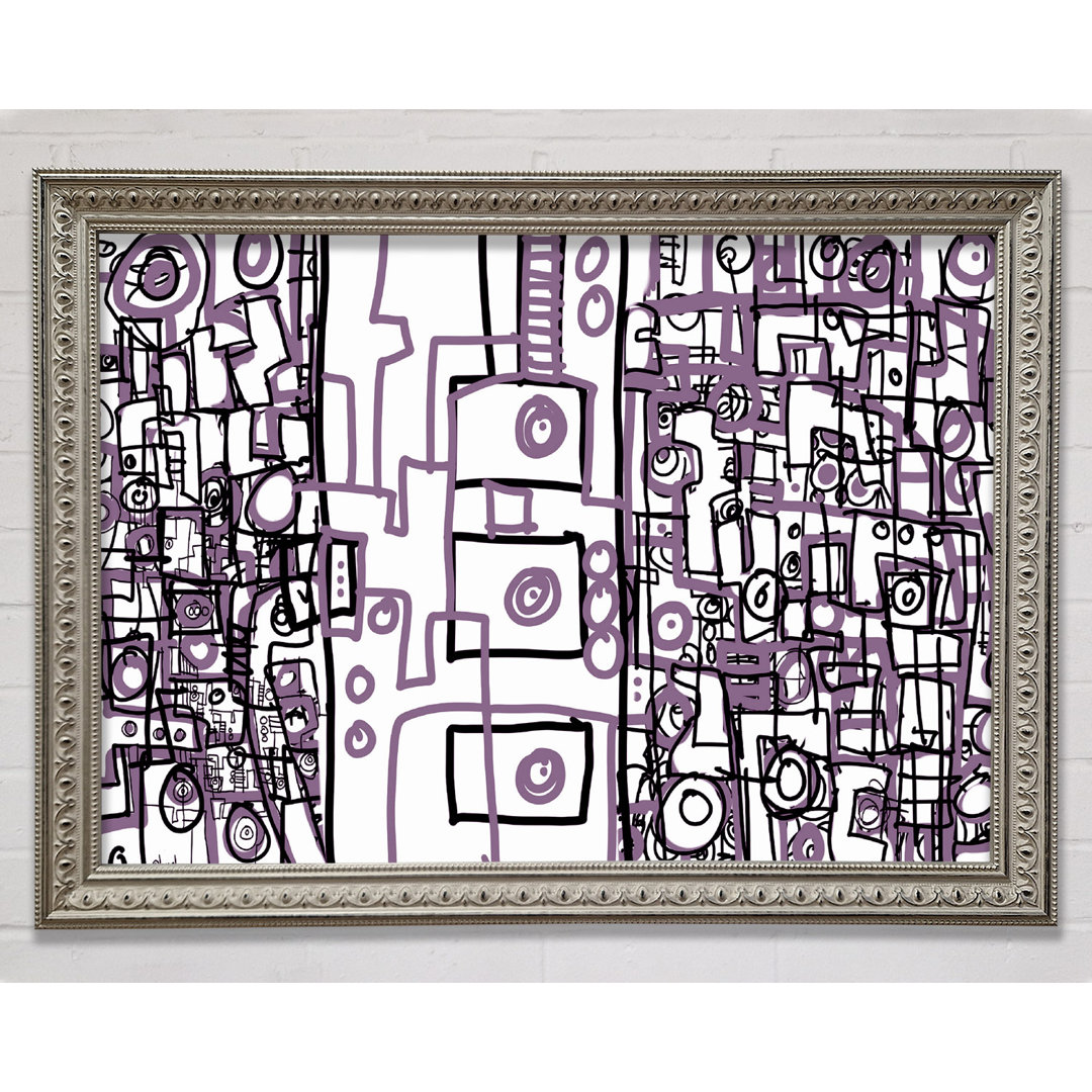 Gerahmtes Wandbild Perplexity Lilac