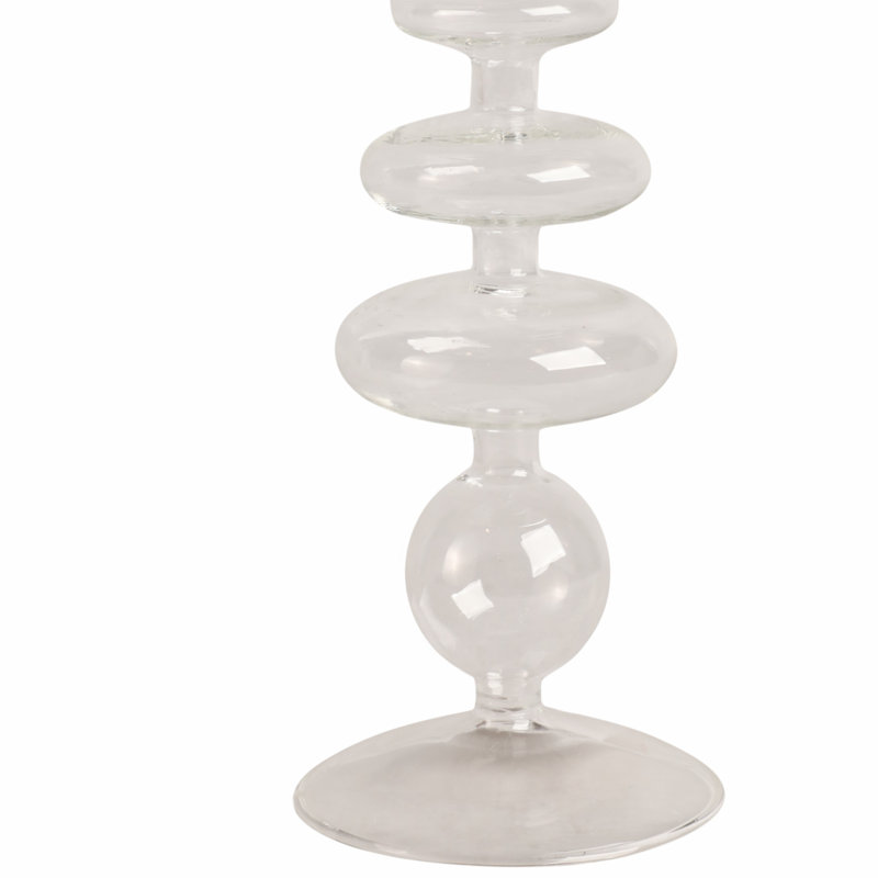 Candlestick Candle Holder, Clear