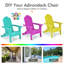 Chaise Adirondack pliante en bois DiBernardo-1467020022