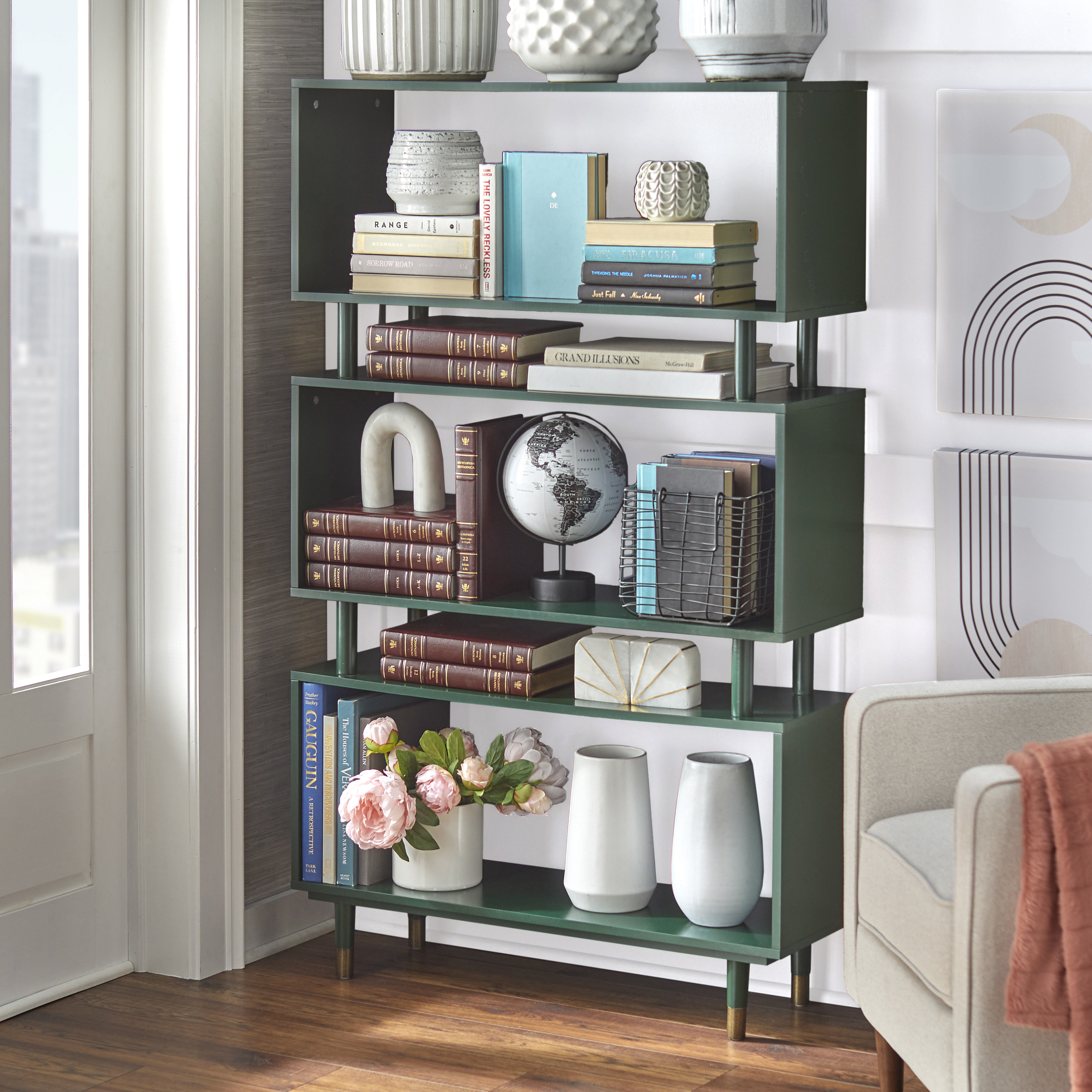 Everly Quinn Camylle Standard Bookcase | Wayfair Deals