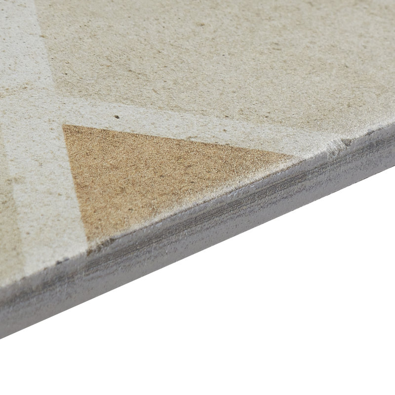 Carreau de porcelaine 8 po x 8 po Encausto, Losange chaud