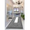 Tapis écru lavable à la machine (31,5 x 47,2 pouces), 100% polyester, hauteur des poils de 0,4 po | Pois antibactériens et antidérapants en feutre | Facile d'entretien, durable, parfait pour le salon, la chambre à coucher ou le bureau