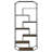 6-Shelf Open Back Bookcase