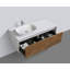Ensemble de meuble-lavabo mural simple 48 po Leffler