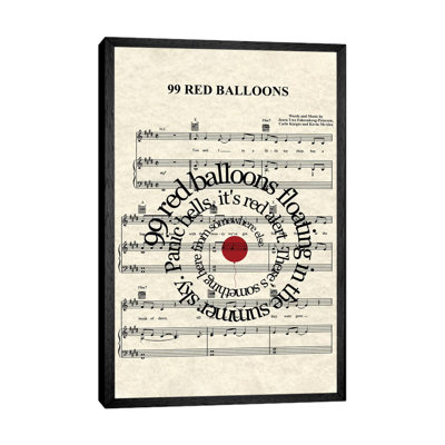 99 Red Balloons - Print on Canvas