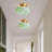 Glass Semi Flush Mount Green-1649388059