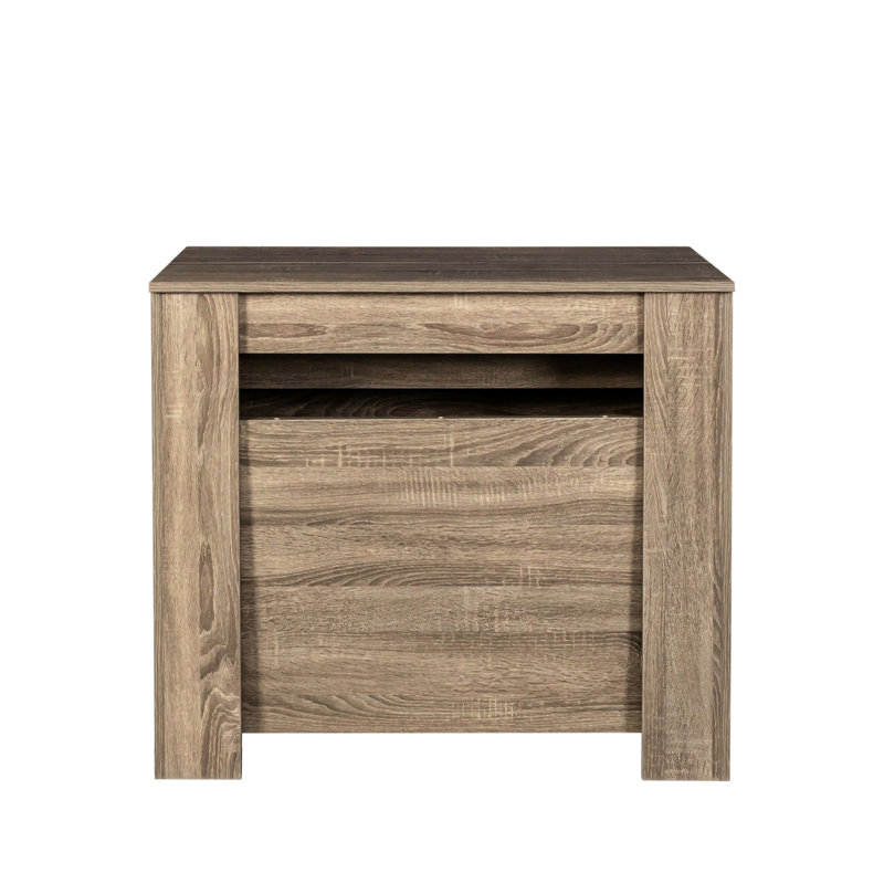 Console multifonctionnelle, extensible 118,50 po, facile à entretenir, console extensible brune 121,55 x 35,96 x 30,96 po, artisanat, peu encombrante, brun, 121,55 x 35,96 x 30,96 po