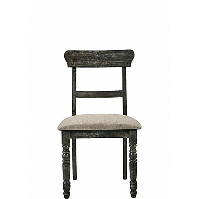 Chaise d'appoint Leventis en lin brun clair patiné (ensemble de 2)