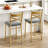 Bar Stools Set, Counter Height Bar Stools With PU Upholstered Seat-1793219898