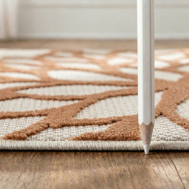 Tapis floral intérieur / extérieur Chazney, Tapis de couloir 2 pi 3 po x 8 pi