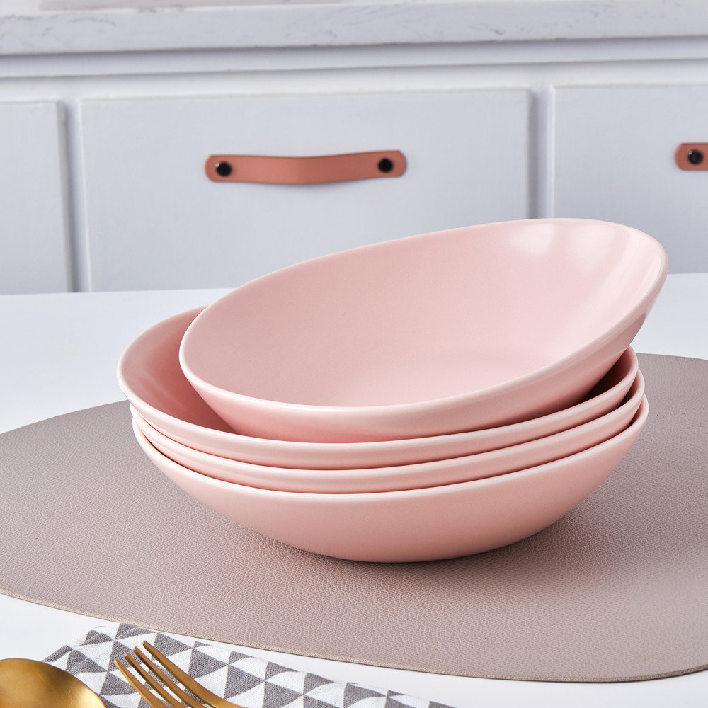 Delilah Porcelain Dessert Bowl, Blush