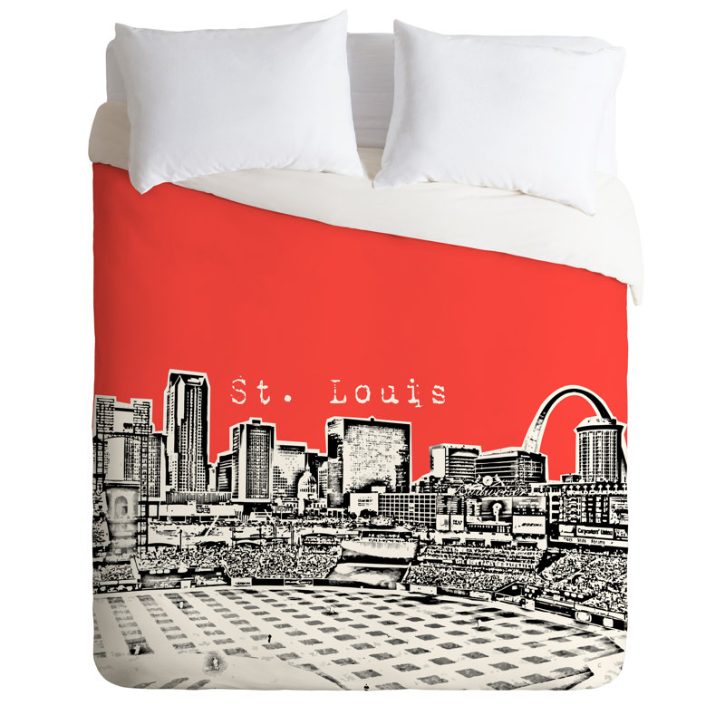 Housse de couette légère Bird Ave St Louis, Rouge, Très grand
