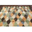 Tapis multicolore en laine noué à la main de conception unique 9 pi 10 po x 15 pi 4 po