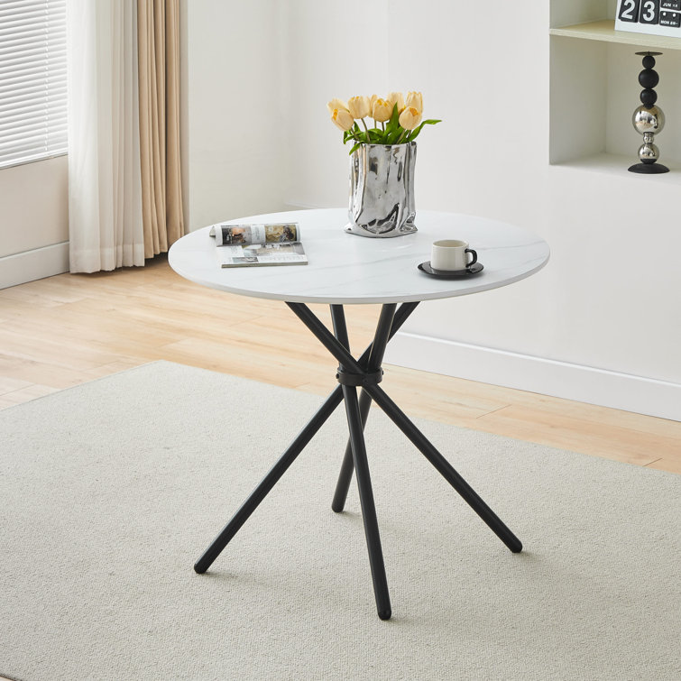 Metro Lane Bermea Round Dining Table | Wayfair.co.uk