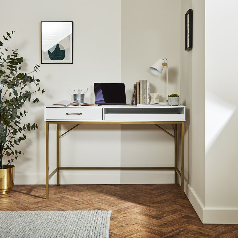 Aaeryn Writing Desk, White