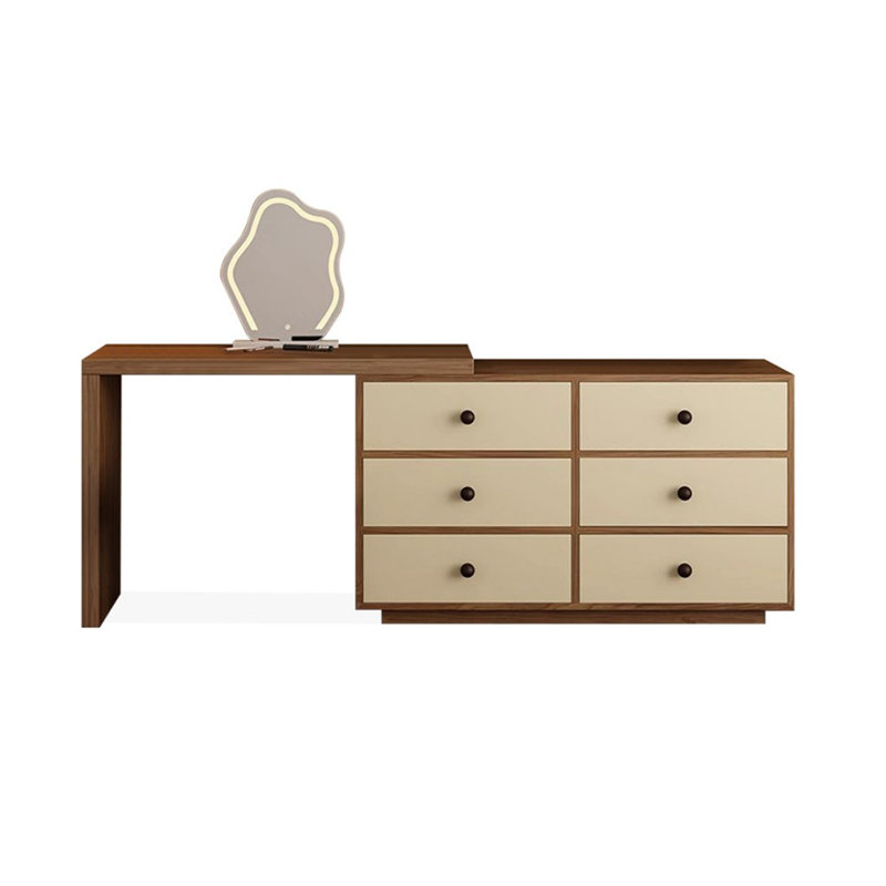 Makeup Vanity with Light mirror,6 drawers