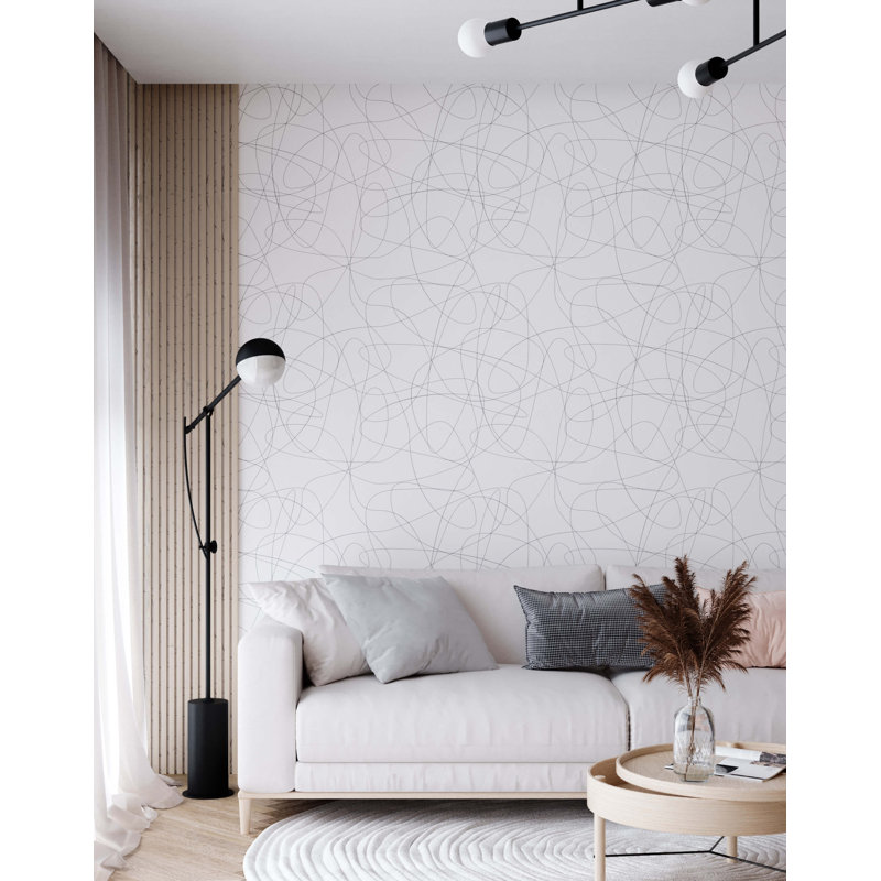 Konover 7m x 75cm Wallpaper Roll, Black