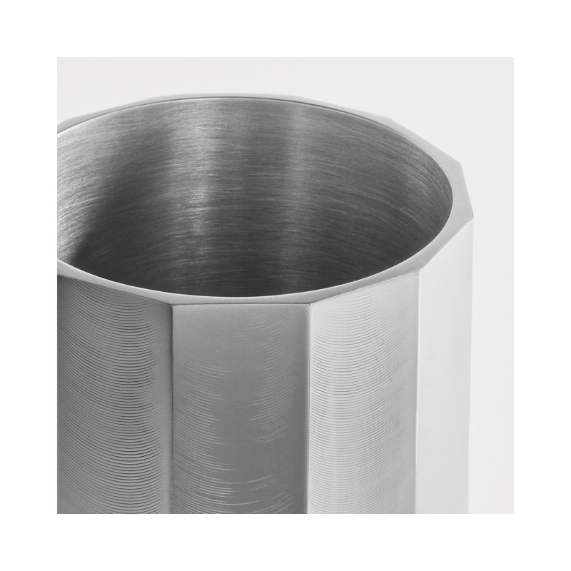 Gussy Aluminum Table Vase, 11" H x 4" W x 4" D