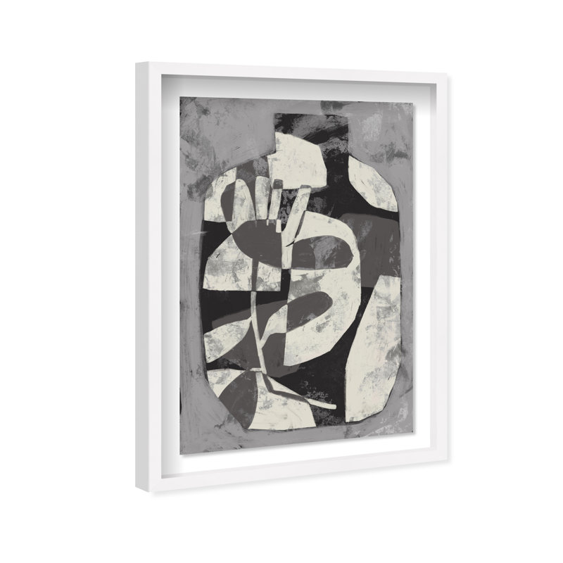 Minimalist Vase Print by Oliver Gal, 46.5"H x 31.5"W, White Shadowbox