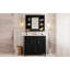 Meuble-lavabo de salle de bain avec lavabo supérieur, armoire à miroir, armoire de rangement moderne avec 2 portes à fermeture douce et 2 tiroirs, meuble-lavabo simple-115688515