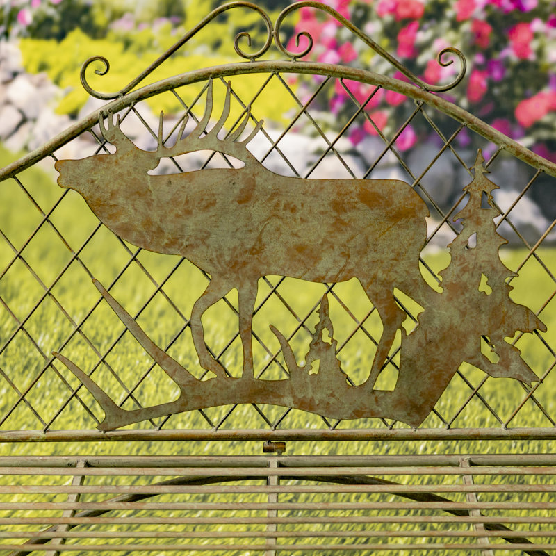 Candless Iron Outdoor Bench