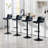 Modern Adjustable Swivel Bar Stools, Pu Leather Counter Barstool With Low Back, Kitchen Island Chairs With Large Base(Set Of 2)-118901125