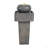 25.59"H Minimalist Concrete Column Fountain–LED-Lit Modern Outdoor Oasis, Sturdy Landscape Feature For Patio, Porch