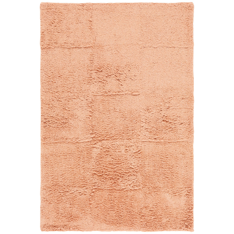 Tapis Dennisha tufté à la main en coton recyclé, lavable à la machine, couleur unie, Rectangulaire 3 pi x 5 pi