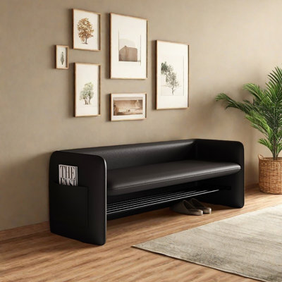 Tabouret avec rangement à chaussures 47,2 po