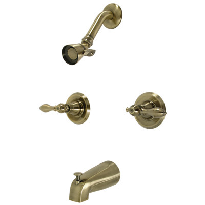 Kingston Brass American Classic Double-Handle Tub and Shower Faucet