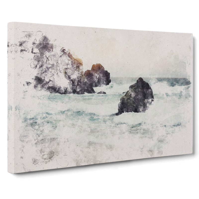 Beach Seascape - Wrapped Canvas, 50cm H x 76cm W x 3cm D