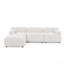 Canapé modulaire modulaire, capitonné à boutons et bricolage, canapé en forme de L avec repose-pieds réversible-662179136