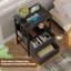 40cm W Metal Bedside Table