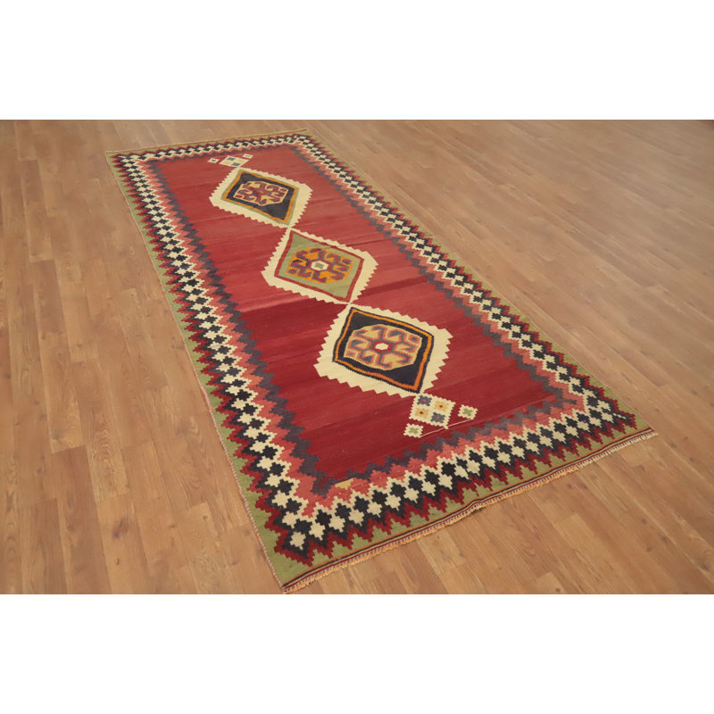 Tapis de couloir oriental kilim
